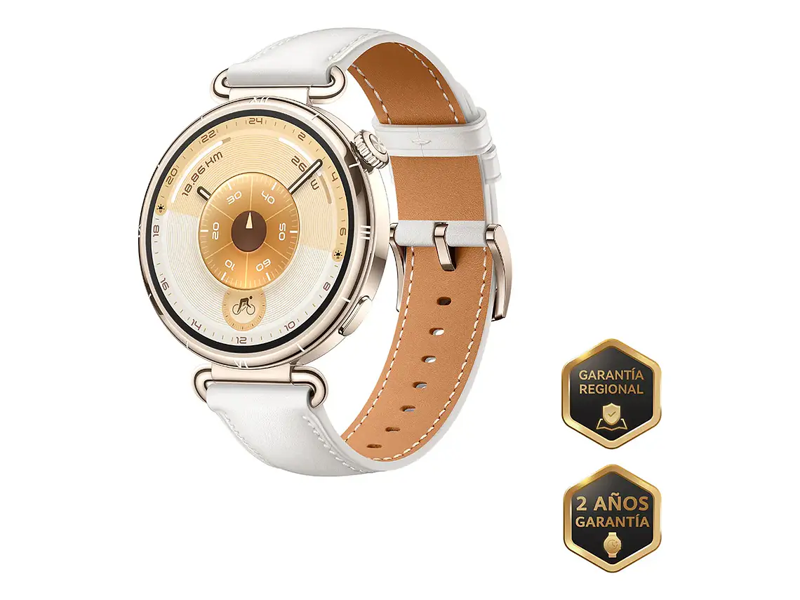 Smartwatch HUAWEI WATCH GT 6 41mm Reloj inteligente mujer, 1.32'' AMOLED Pantalla Táctil, 14 días de batería, Ciclismo, 100+Modos Deportivos, GPS, NFC, ECG, SpO2, Compatible con iOS y Android, Blanco 2