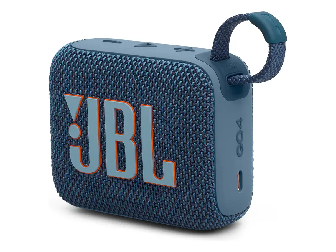 Parlante JBL Go 4 JBLGO4 portátil con bluetooth waterproof azul acero 1