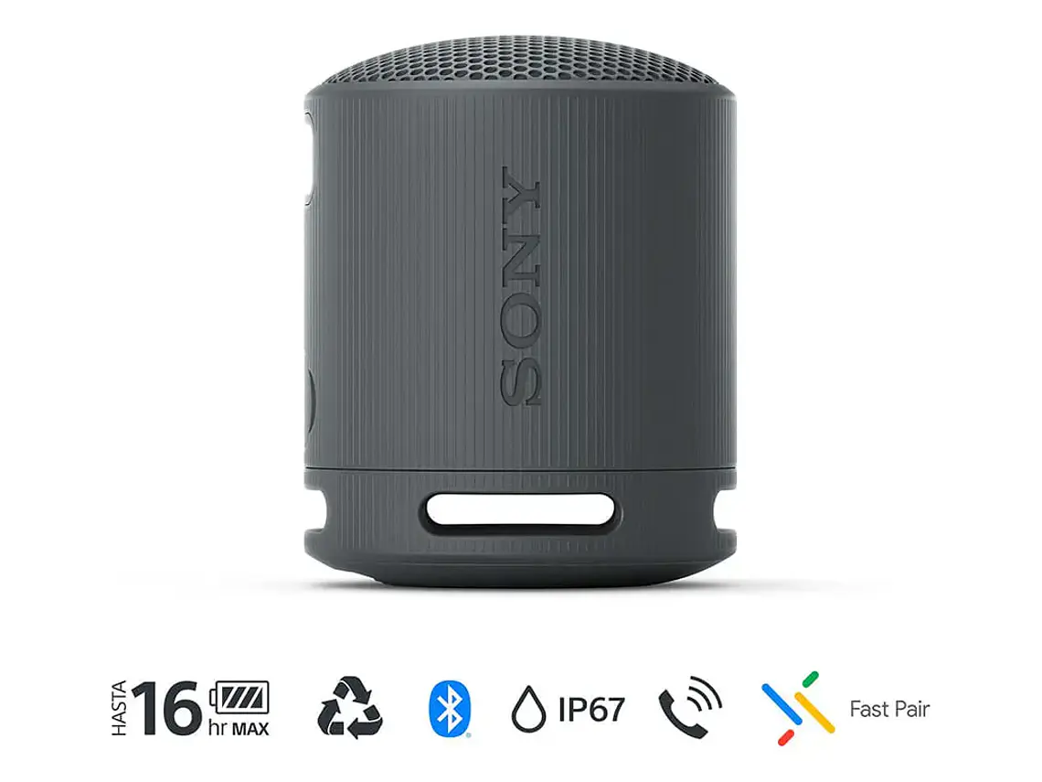 Parlante Inalámbrico Portátil Srs-xb100 Negro Sony 1