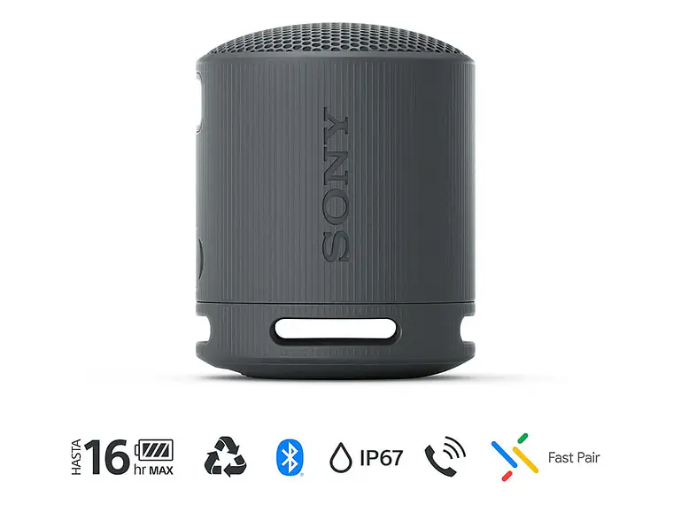 Parlante Inalámbrico Portátil Srs-xb100 Negro Sony 1