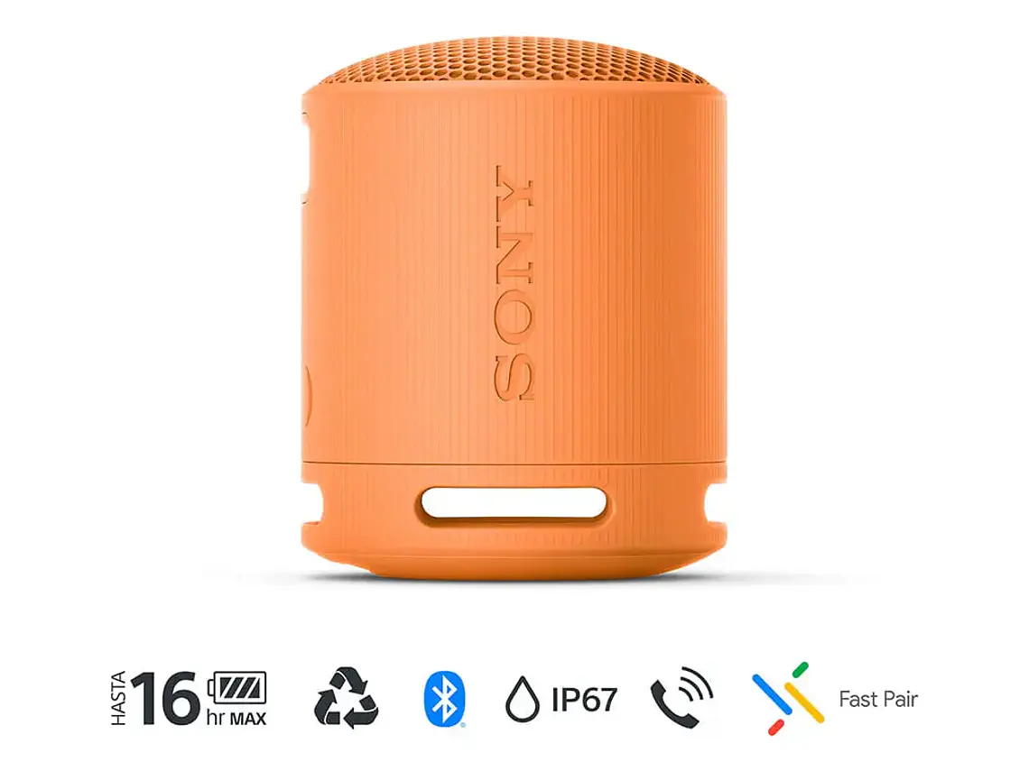 Parlante Inalámbrico Portátil Srs-xb100 Naranjo Sony 2