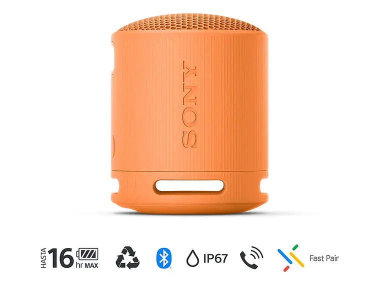 Parlante Inalámbrico Portátil Srs-xb100 Naranjo Sony 2