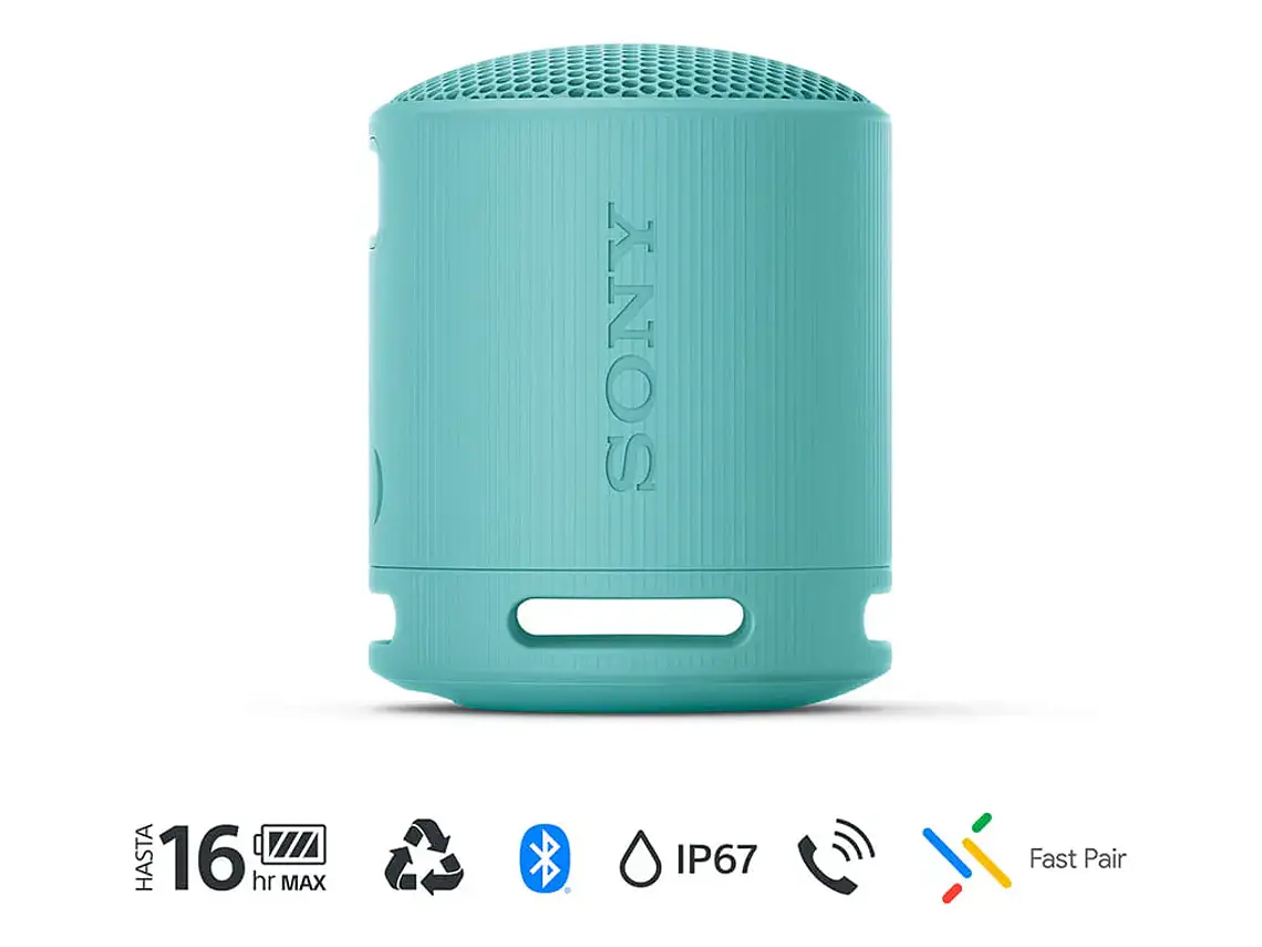 Parlante Inalámbrico Portátil Srs-xb100 Azul Sony 2