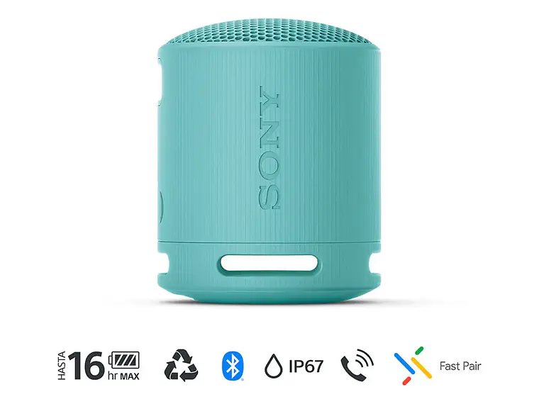Parlante Inalámbrico Portátil Srs-xb100 Azul Sony 2