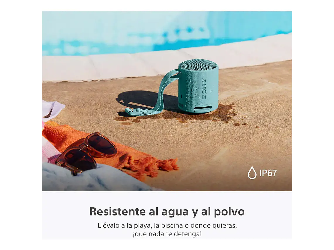 Parlante Inalámbrico Portátil Srs-xb100 Azul Sony 3