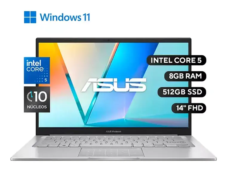 Asus Vivobook 14 X1404va-eb1660w Core5-120u 8gb 512gb 3