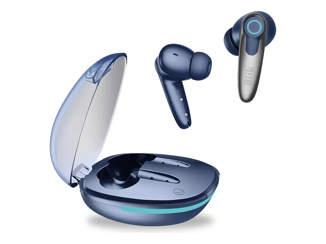 Audifonos Bluetooth Blik Game-x Baja Latencia 30 Hrs Azul 2