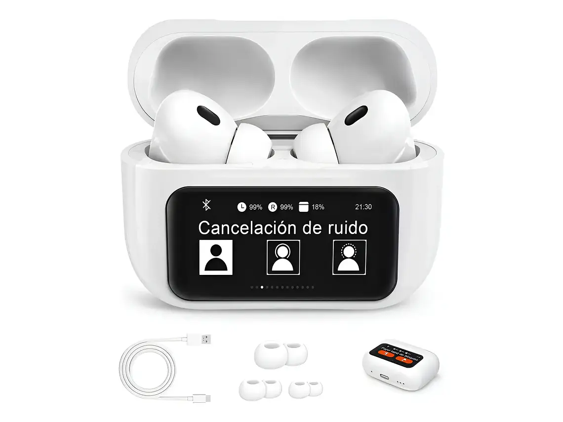 Tws Auricular Pantalla Bluetooth Inalámbrico Con Anc/enc 1