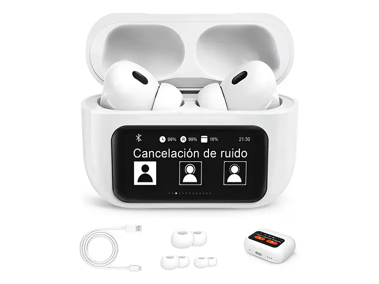Tws Auricular Pantalla Bluetooth Inalámbrico Con Anc/enc 1
