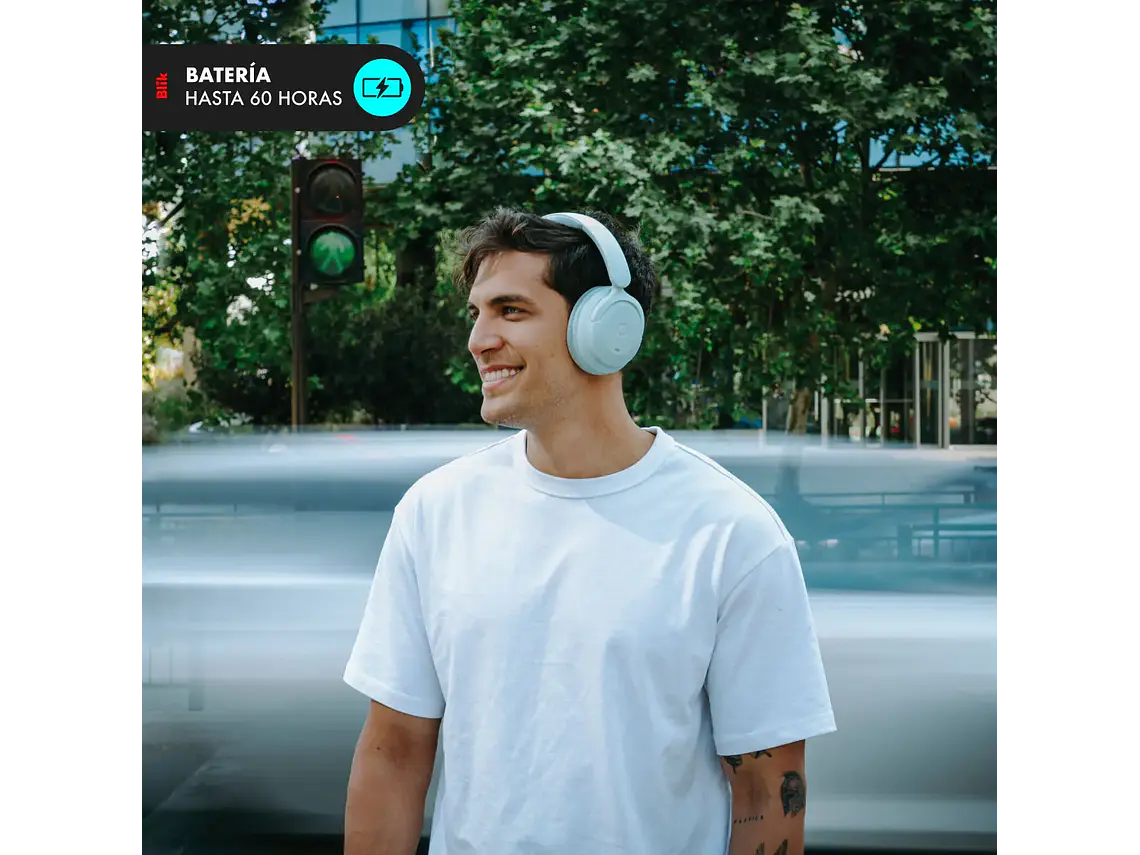 Audífonos Blik Soul900 Inalámbricos con Cancelación de Ruido y Bluetooth en Color Verde 2