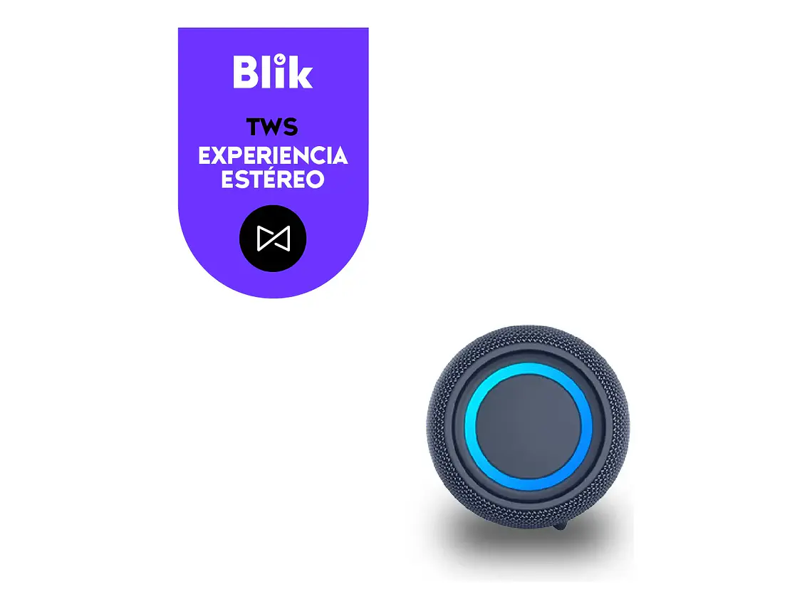 Parlante Portátil Bluetooth Blik Live Azul 3