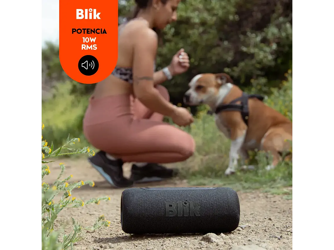Parlante Bluetooth Blik live Color negro 2
