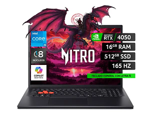 Notebook Gamer Acer Nitro Lite Nl16-71g-50gh-1 Intel Core i5 rtx 4050 16gb 512gb 16