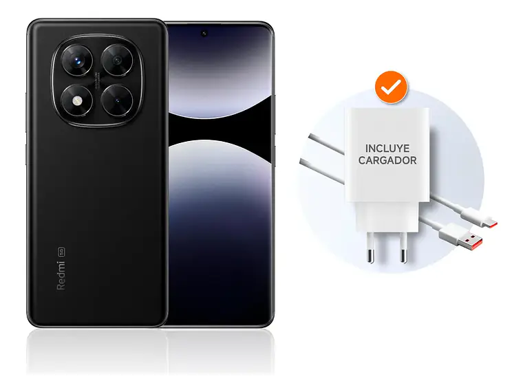 Celular Xiaomi Redmi Note 14 Pro 5G Negro 8 GB RAM 256 GB ROM 3