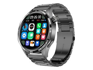 Smartwatch Gt5 Pro Con Correa Metálica Y Silicona Compatible