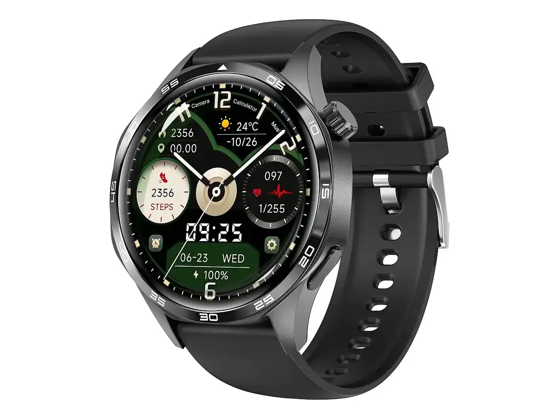 Smartwatch Gt5 Pro Con Correa Metálica Y Silicona Compatible 2