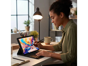 Tablet Studio Suite Pro 12″ Mlab 8 Gb Ram Memoria 128 Gb Android 16 8000 mAh Teclado Lápiz Touch Funda Soporte Películas Estudio Y Mas