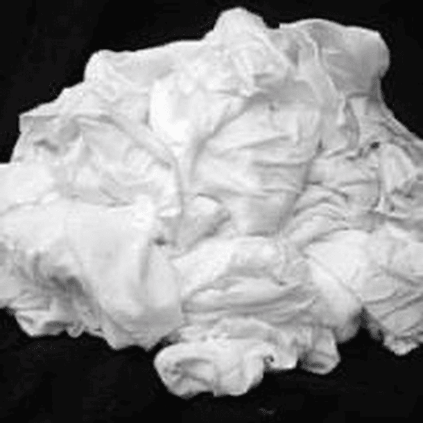 Paños de Algodón Blanco   Envase 25 kg. Granel