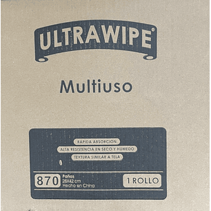 Paños Ultrawipe 70 Bobina Prepicado  870 paños de 28x42 cm