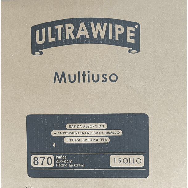 Bobina Ultrawipe 70 Prepicado  870 paños de 28x42 cm 2