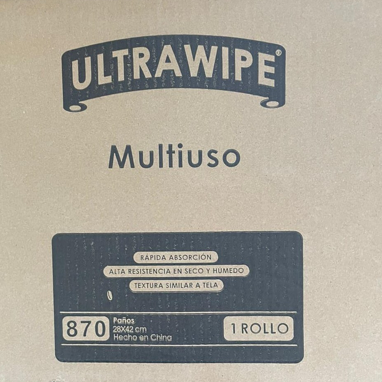 Paños Ultrawipe 70 Bobina Prepicado  870 paños de 28x42 cm 2
