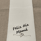 50 Servilletas impresas Feliz día Mamá Airlaid Blanca 40 x 40 cm - Miniatura 4
