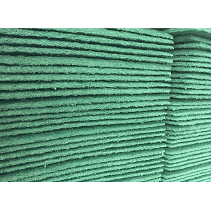 10 Fibra Abrasiva Verde 10x12 cm.