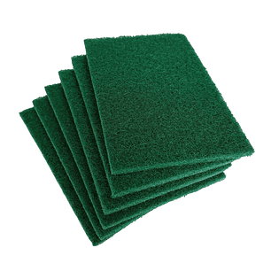 10 Fibra Abrasiva Verde 10x12 cm.