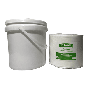 Paños Ultrawipe Pre pícados Etiqueta Verde + Bidón 