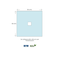 Campo Clínico Estéril 80x80 cm con Fenestración 