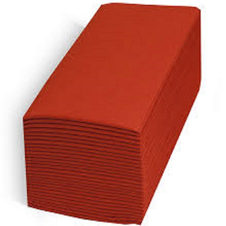 1.000 Servilletas Airlaid  Roja 40x40 cm.-  3