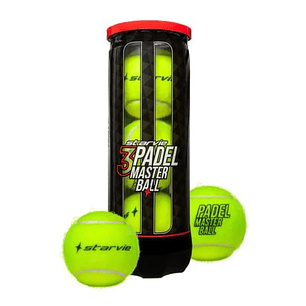 Tarro Pelotas de Padel Starvie Master Ball (Tarro 3 Unidades)