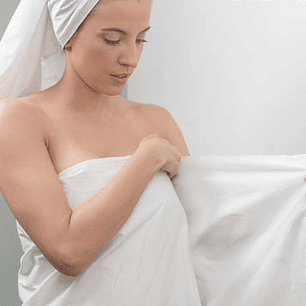 Toalla de Ducha Desechable Envasada Celulosa PP  65x130 cm.