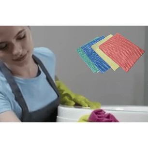 12 Paños Buntex 25x33 cm Colores  