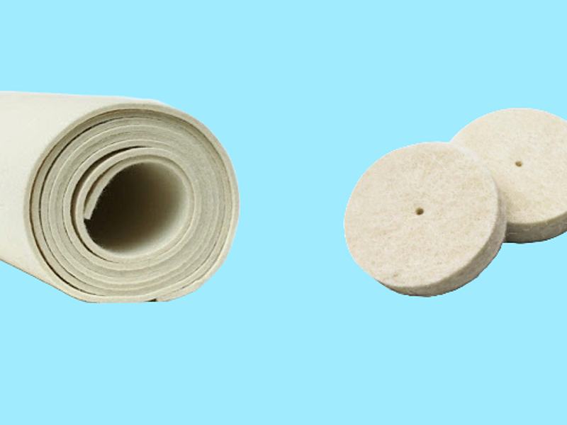 Existen varios tipos de fieltro, cada uno con características y usos diferentes