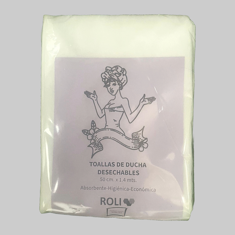 Toalla de Ducha Envasada Desechable Spunlace 50x140cm  2