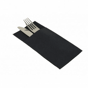 1.000 Servilletas Airlaid  Negra 40x40 cm.- 
