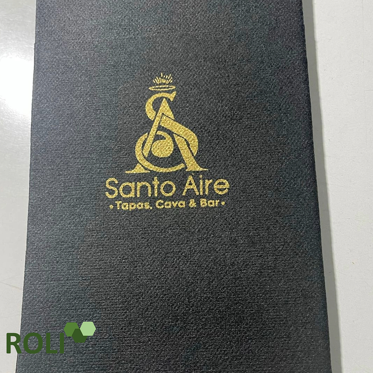 Servilletas Airlaid  Negras Impresas Un Color 40x40 cm 3