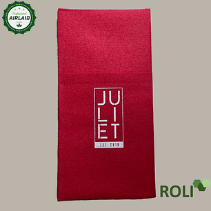 Servilletas Airlaid  Roja Impresas Un Color 40x40 cm