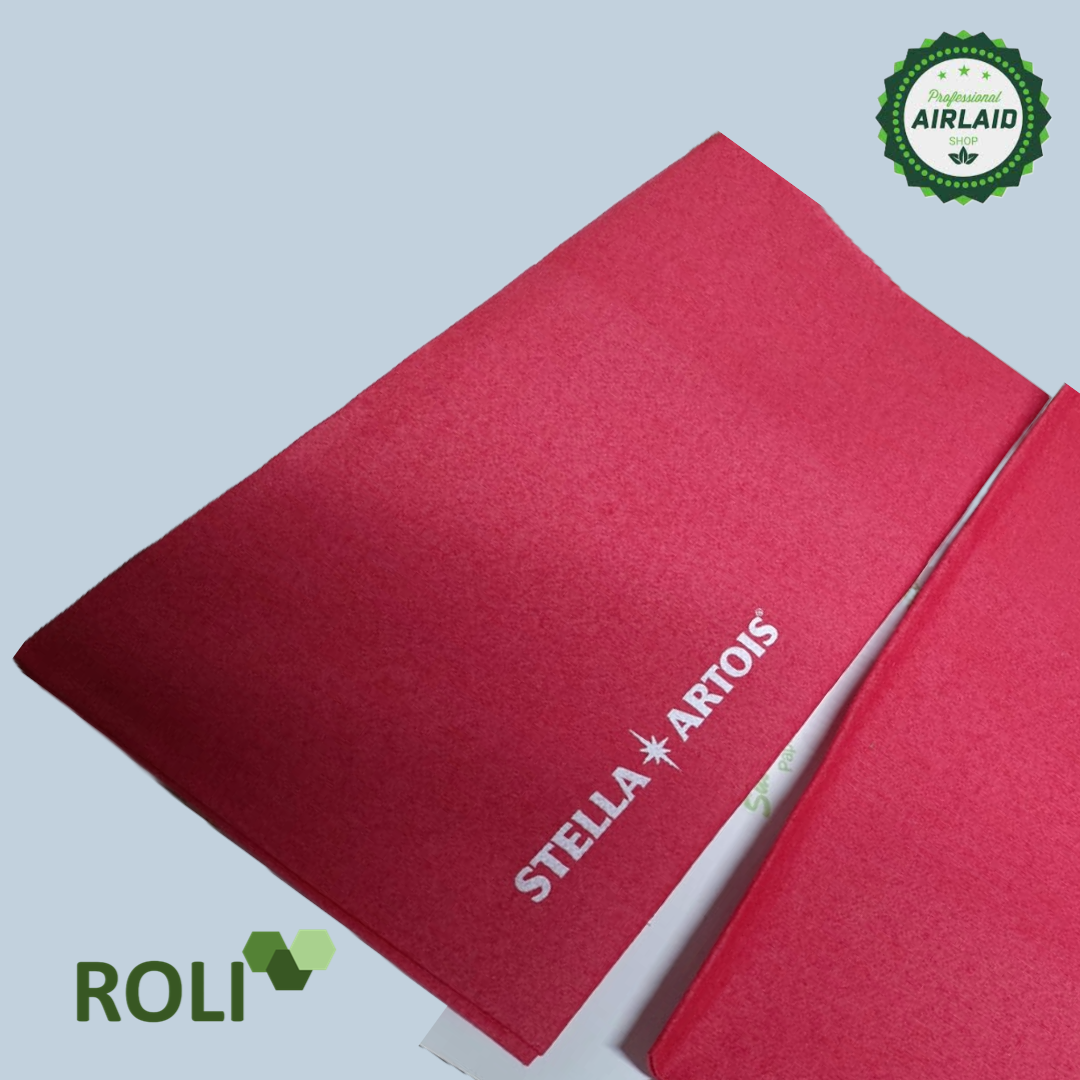 Servilletas Airlaid Roja Impresas Un Color 40x40 cm