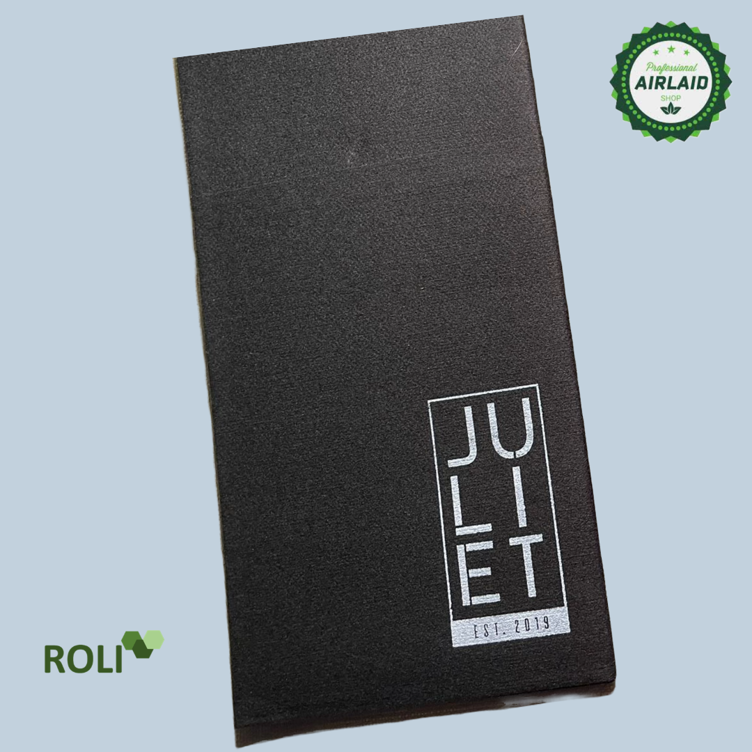 Servilletas Airlaid Negras Impresas Un Color 40x40 cm