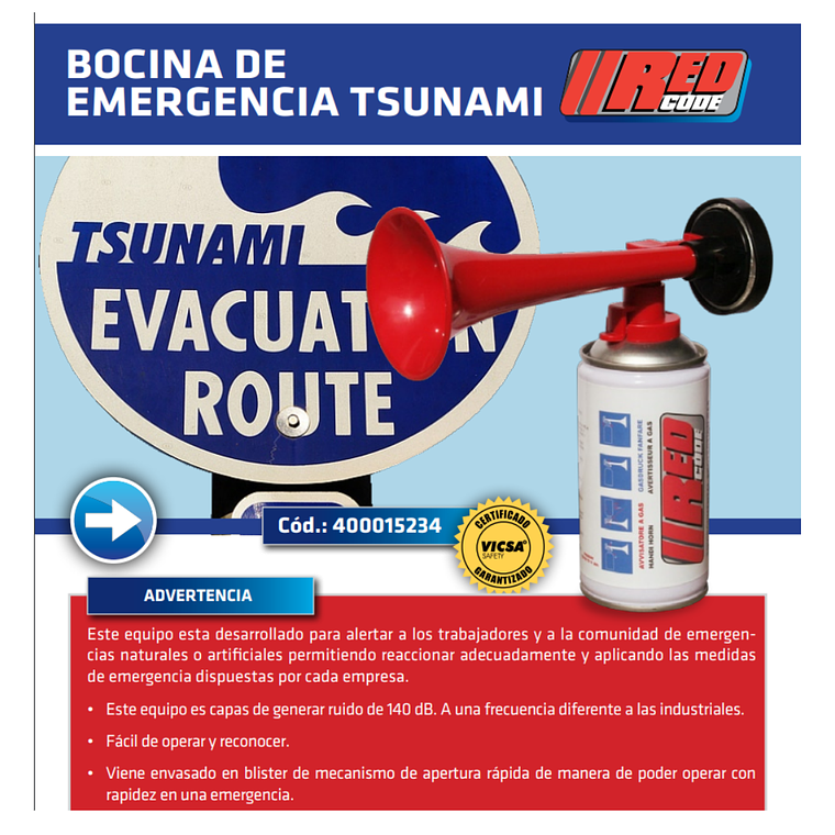 BOCINA DE EMERGENCIA TSUNAMI 4