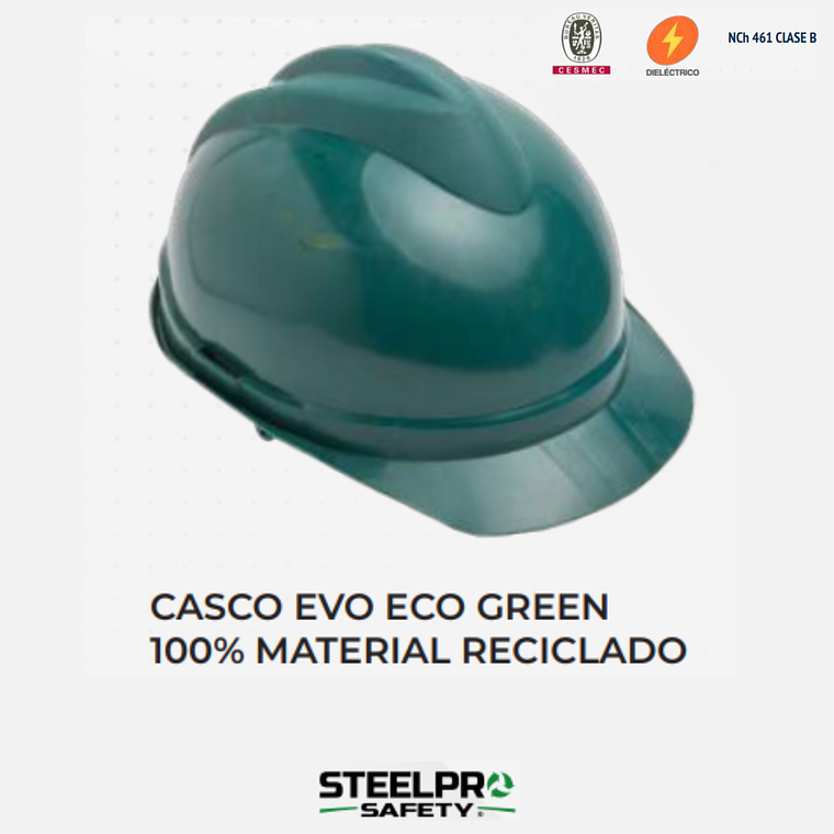 CASCO EVO ECO VERDE 100% 3