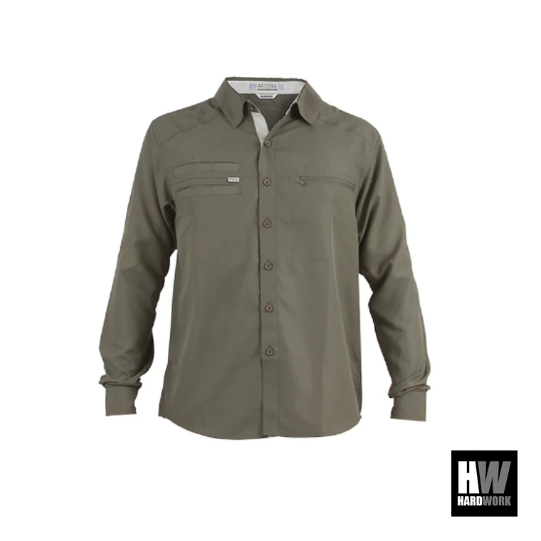 CAMISA HW ARIZONA REGULAR HOMBRE VERDE OLIVA 1