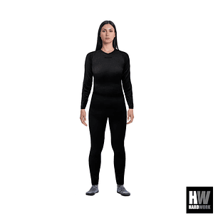 CONJUNTO INTERIOR HW PATAGONIA SPANDEX MUJER NEGRO