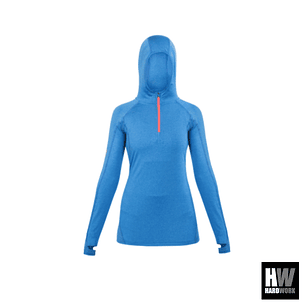 POLERA DRY FIT HW SPX C/ GORRO MANGA LARGA MUJER ELECTRIC BLUE
