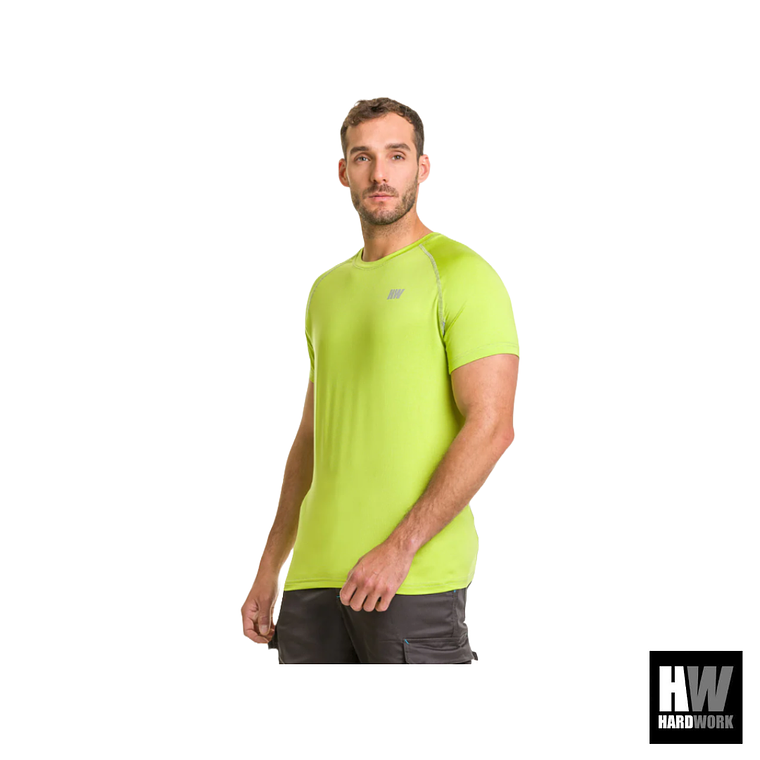 POLERA DRY FIT HW SPX MANGA CORTA HOMBRE LIME 3