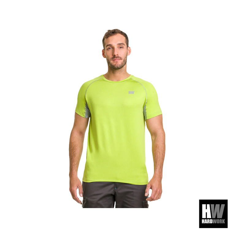 POLERA DRY FIT HW SPX MANGA CORTA HOMBRE LIME 1