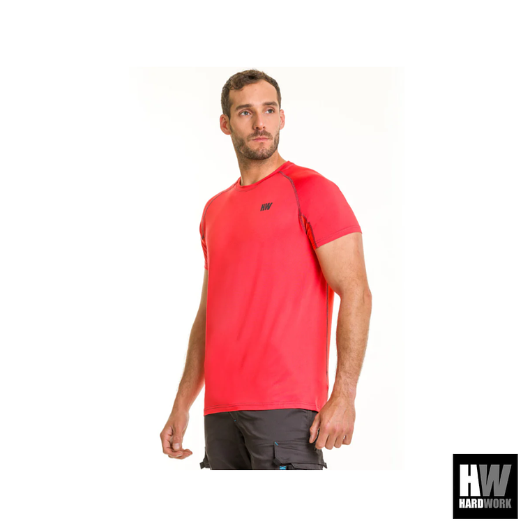 POLERA DRY FIT HW SPX MANGA CORTA HOMBRE ORANGE 3