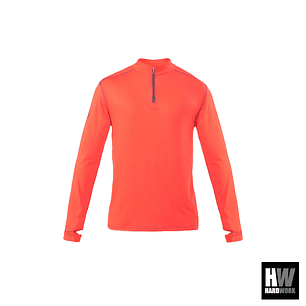 POLERA DRY FIT HW SPX MANGA LARGA HOMBRE NARANJA